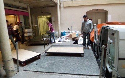 Aufbau im Haus der Wirtschaft Aufbau im Haus der Wirtschaft