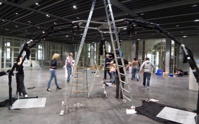 Das Stahlgerüst steht Das Stahlgerüst steht